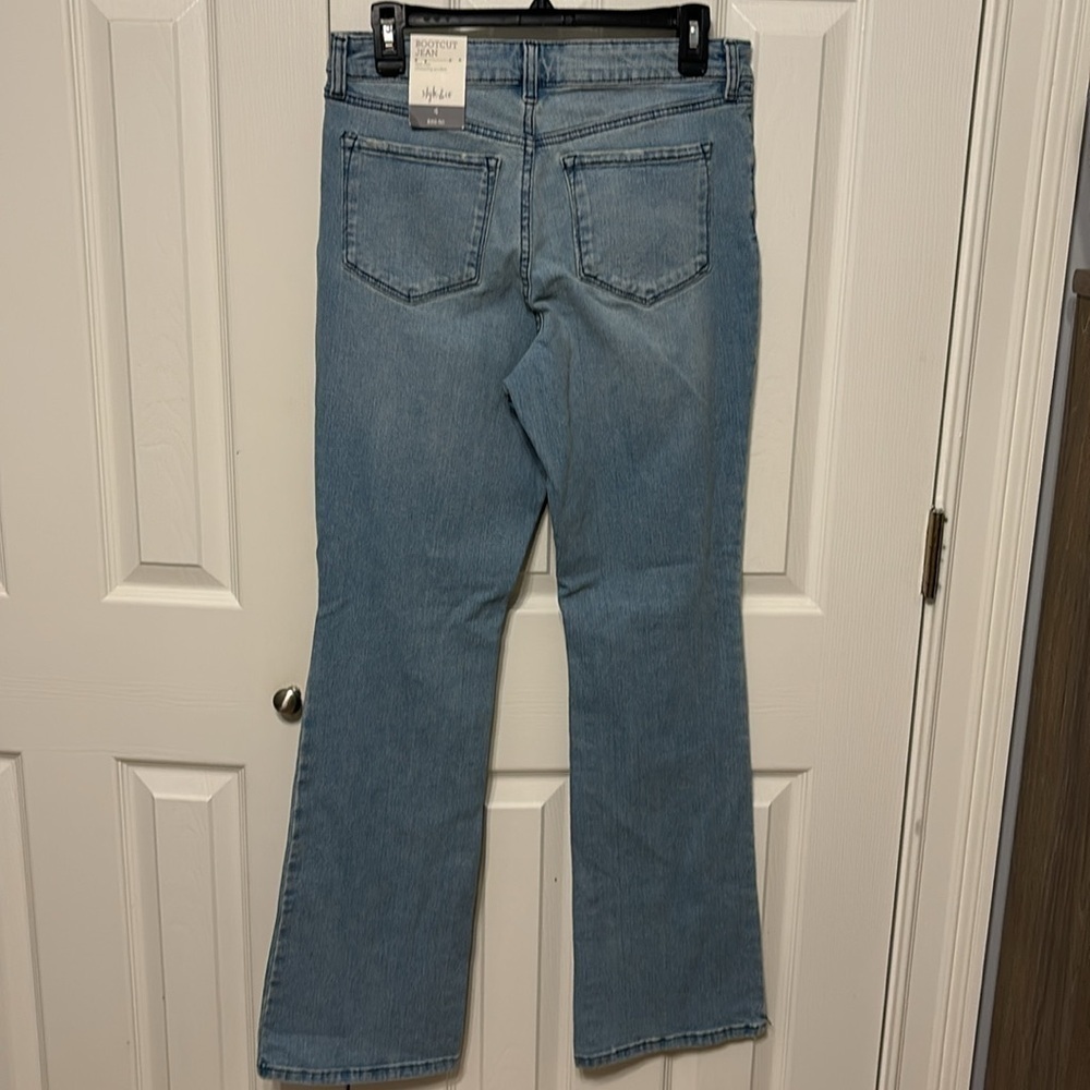 Style & Co Bootcut Distressed Jeans - Picture 5 of 7